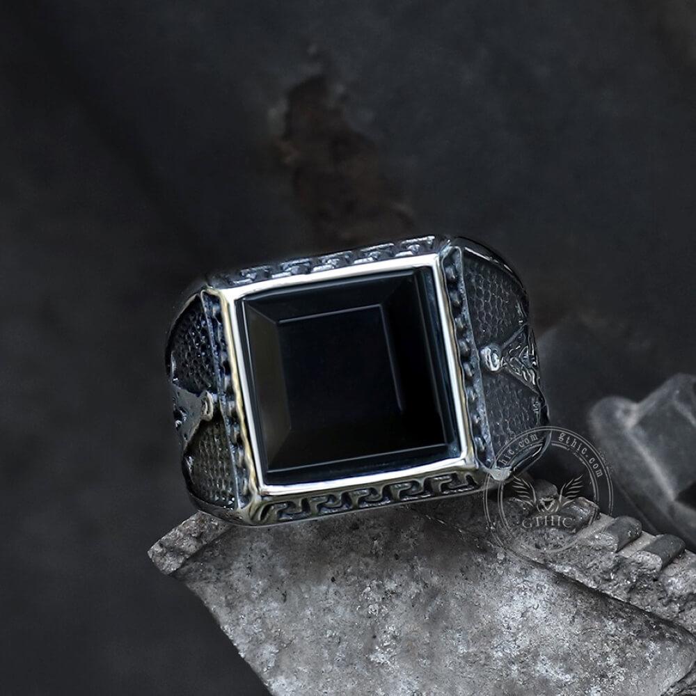 Crystu Natural Black Onyx Ring, Black Onyx Gemstone Ring, Black Onyx  Adjustable Ring, Black Onyx Stone Ring Black Onyx Crystal Ring : Amazon.in:  Fashion