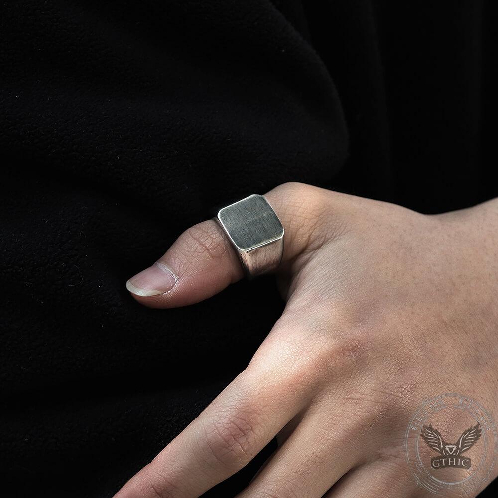 Buy IGA COLLECTION Stylish Fashionable Silver Plain Thump Finger Ring For  Boys & Girls Stainless Steel Titanium Plated Ring Online at Best Prices in  India - JioMart.