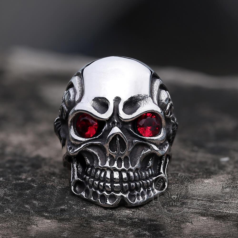 Amazon.com: VUHAI Size 7-14 Polishing Kapala Skull Ring Men Boys Stainless  Steel Motor Biker Ring Domineering Male Gothic Skull Rings : Clothing,  Shoes & Jewelry