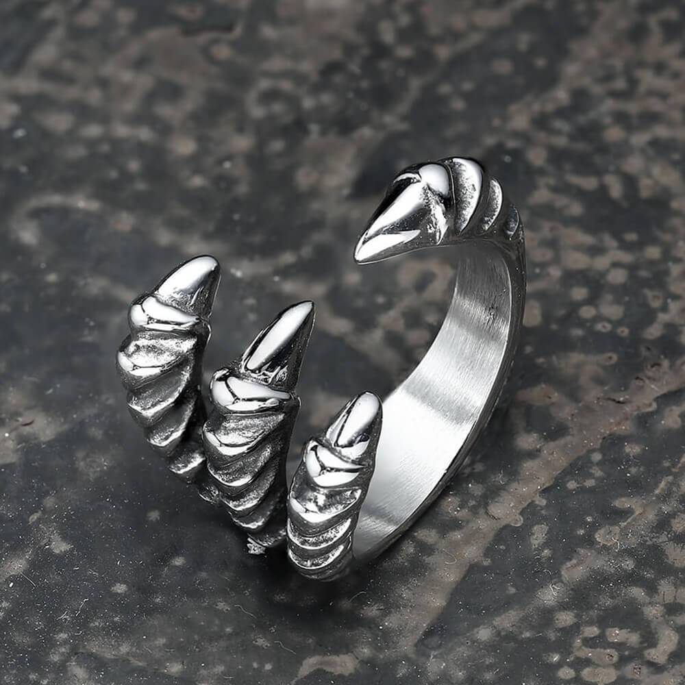Triple Taloned Dragon Claw Ring – Big Joes Biker Rings