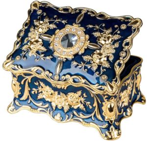 Feyarl Vintage Rectangle Gothic Jewelry Box