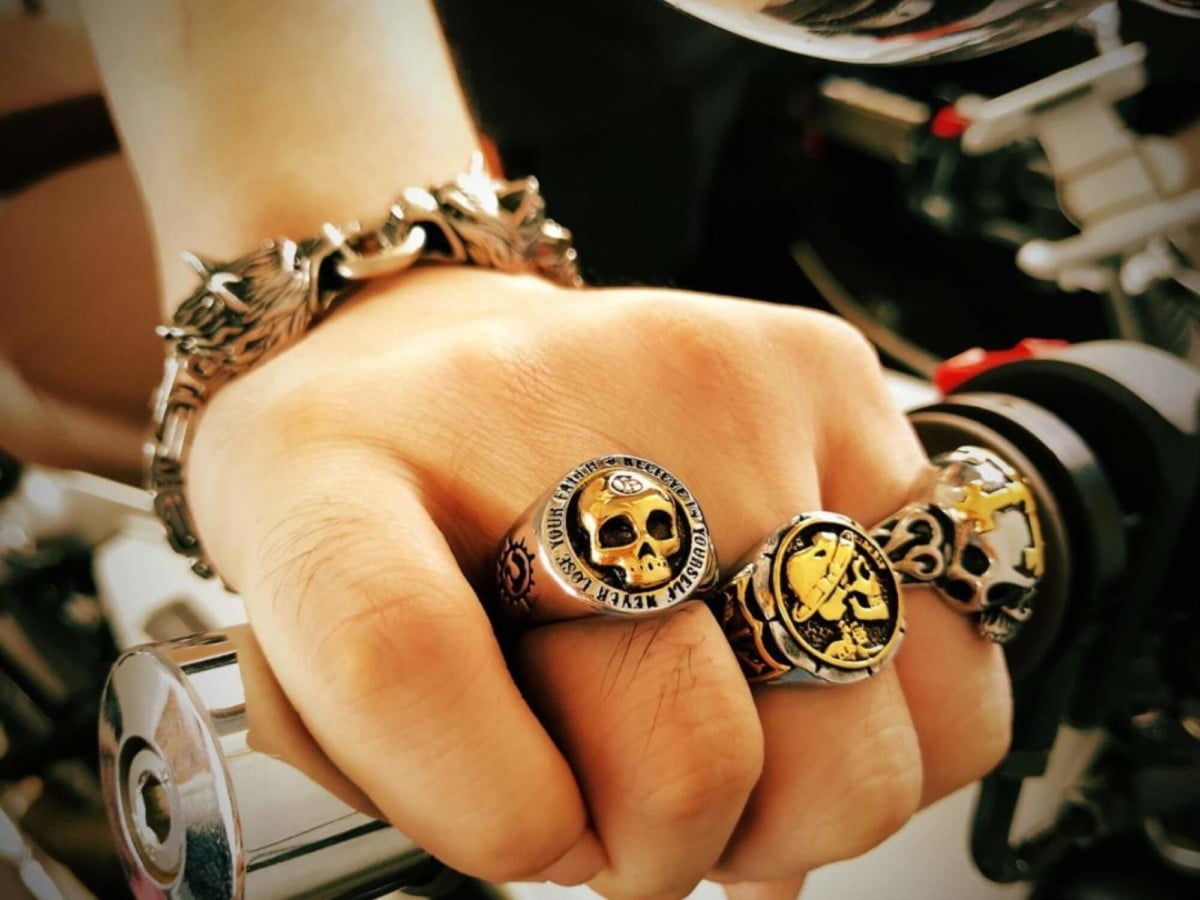 Brass Knuckles Black Stainless Steel Ring – stainlesssteelbikerjewelry