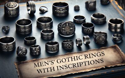 Men’s Gothic Rings with Inscriptions: Express Your Darkest Thoughts