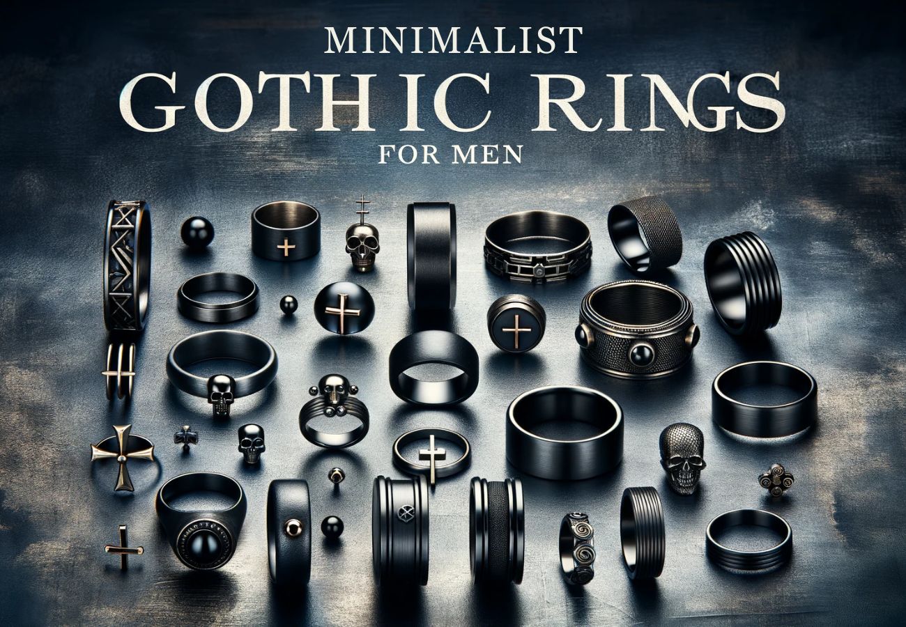 Minimalist Gothic Rings for Men